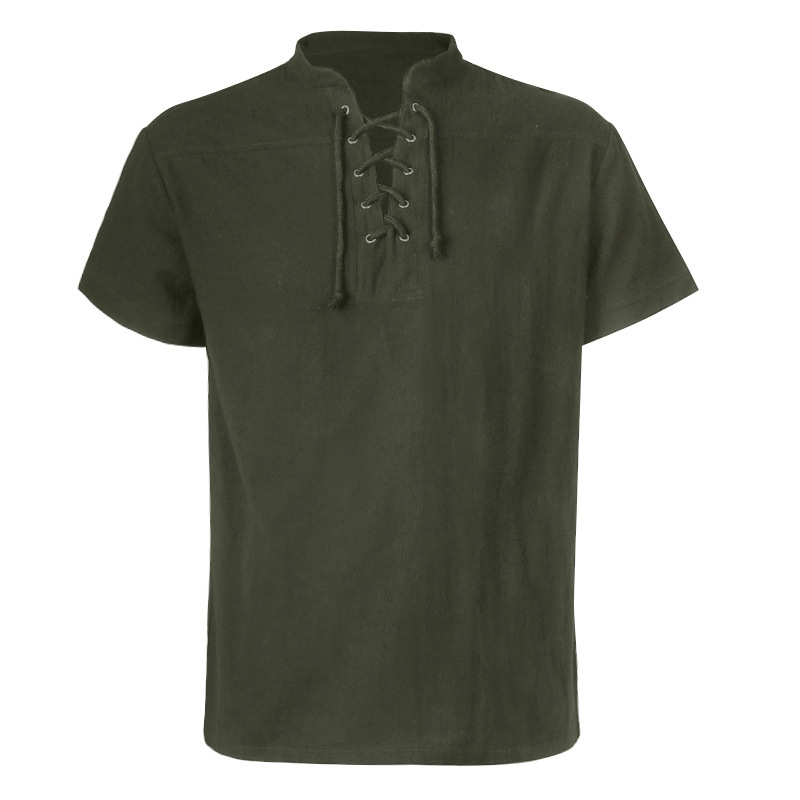 Vintage shirt short sleeve green
