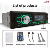 Auto-MP3-Player mit integriertem 1DIN, App-Steuerung, USB, TF-Karte, RGB-Beleuchtung, BT 5.0, Hochleistungs-Verlustfreier Musikplayer, FM