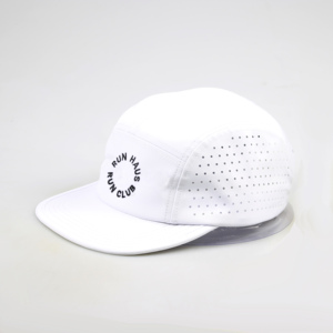 Gorra de béisbol de campamento de 5 6 paneles blanca de secado rápido para mujer, felpa de verano sin estructura para correr, actividades al aire libre, resistente al agua - Product Image 1