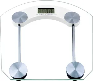 Balance de corps numérique pour salle de bains, équipement de salle de bains en verre trempé intelligent, 180kg, nouveauté