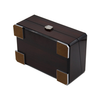 Kotak Jam Tangan Kayu High Gloss 1 Slot Interior Krim Mewah Paket Hadiah Jam Tangan Kotak Kayu Logo Kustom Kotak Jam Tangan Kustom Grosir