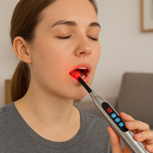 Custom Wholesale USB Rechargeable Portable Handheld Red Light Therapy Device for Pain Relief