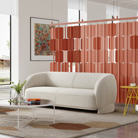 Canapé d'angle en velours de haute qualité, design moderne et minimaliste, idéal pour appartement, salon, bureau ou espace de détente