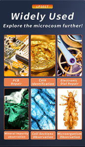 กล้องจุลทรรศน์ดิจิตอลอเนกประสงค์แบบออลอินวัน รุ่นใหม่ เลนส์สามตัว หน้าจอ IPS ความละเอียดสูงขนาด 10.1 นิ้ว สำหรับซ่อมโทรศัพท์มือถือ - Product Image 6