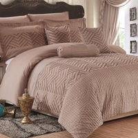 Juego de Edredón Bordado de Microfibra KOSMOS Bedding Dubai, Juego de Ropa de Cama de Microfibra