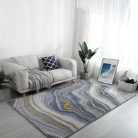 Tapis nordique moderne à motif géométrique, imprimées, maroc, à rayures, en tissu polaire rectangulaire