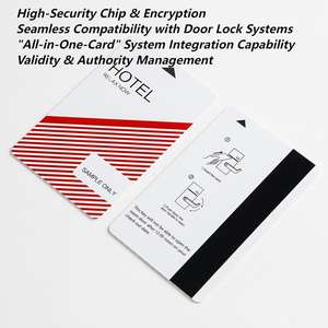 Tarjeta DE ACCESO DE PVC azul personalizada para Hotel Motel, acceso seguro a la habitación, código <span class=keywords><strong>Qr</strong></span>, RFID, NFC, entrada sin llave, precio de fábrica, tarjeta de visita al por mayor - Product Image 2