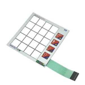 Custom Design Printing Touch Waterproof Capacitive LED Membrane Switch For Refueling Machine