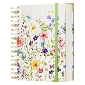 Özel Baskılı Sert Kapaklı Defter Botanik Günlüğü Metal Kenarlı Planlayıcı Defter Lüks Hediye ve Günlük Yazım İçin - Product Image 1