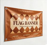 Bannière en maille PVC noire personnalisée avec impression UV synchronisée pour barrière d'exposition extérieure