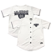 Camisas de Béisbol Blancas Personalizadas con Bordado para Niños, Camisetas de Softbol para Niños con Logotipo Bordado