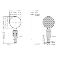 Module d'affichage AMOLED rond de 1,43 pouce, 466x466, interface MIPI avec carte adaptateur compacte pour montre connectée