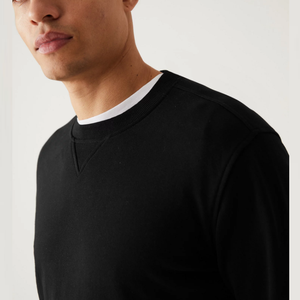 OEM imprimé sur mesure hommes qualité coton modeste hauts surdimensionné sweat tricoté capuche ras du cou long hiver style décontracté - Product Image 3