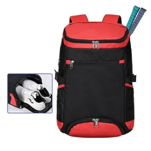 Large Capacity Badminton Tennis Racket Bag Sports Gym Bag With Shoes Compartment
