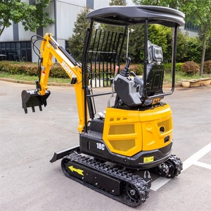 Mini-excavatrice sur chenilles HT18C de 1,8 tonne avec chenilles rétractables, idéale pour les travaux agricoles - Product Image 6