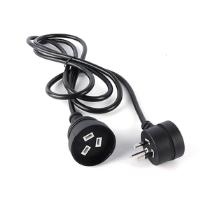 <span class=keywords><strong>สาย</strong></span>พ่วง AU SAA พร้อมปลั๊กพิกกี้แบ็ค, 10A 250V ออสเตรเลีย 3 ขา, <span class=keywords><strong>สาย</strong></span><span class=keywords><strong>ไฟ</strong></span>ฟ้ารับรองมาตรฐาน AS/NZS 3112 - Product Image 1