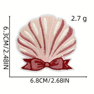 Parche de fieltro no tejido ecológico bordado estilo rosa de moda con lazo de mariposa y rosa labial para ropa y sombreros - Product Image 3