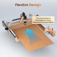 Machine de gravure CNC LUNYEE avec zone de travail de 400*400 mm et moteur de broche de 500 W