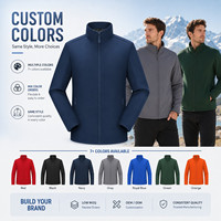 Veste Softshell Personnalisée avec Logo pour Homme, Doublure Polaire, Coupe-Vent Imperméable, Manteau d'Extérieur Sportif, Vêtement d'Entreprise OEM Usine