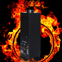 Machine à Effet de Scène pour Événements, Pulvérisateur Électrique Coloré à Quatre Coins, Machine à Feu Réel DMX, Contrôle DJ, Machine à Jet de Flamme 200W pour Scène