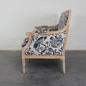 Mộc mạc rắn gỗ rộng ghế Sofa ghế vải bọc settee cho ngoài trời Vườn tổ chức sự kiện đám cưới cho thuê hoặc bên - Product Image 5