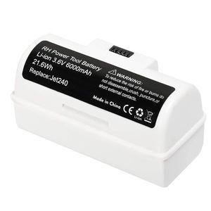 Batterie Li-ion de remplacement de grande capacité 3.6V 6000mAh pour iRobot <span class=keywords><strong>Braava</strong></span> Jet 240 <span class=keywords><strong>Robot</strong></span> de nettoyage de sol Batterie d'aspirateur - Product Image 1