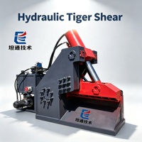Máquina de Corte de Gran Capacidad con Cabezal Tipo Tigre y Banda Transportadora para Alimentación Continua de Chatarra Metálica, Ahorradora de Energía