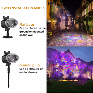 LED <b>Outdoor</b> indoor <b>Christmas</b> <b>Projector</b> <b>Light</b> Water Wave Projection Lamp for Garden Party Wall Decoration - Product Image 4