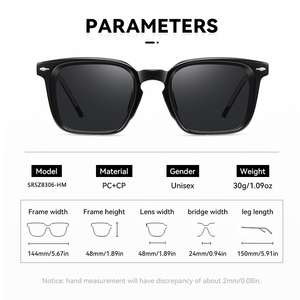 Retro Newest Wholesale New Style Highly Popular Among Women <b>Men</b> <b>Square</b> Shape UV protection Polarized <b>Sunglasses</b> - Product Image 3