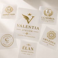 Étiquettes autocollantes personnalisées avec logo imprimé, écologiques, en PVC imperméable, avec estampage à chaud doré, transfert UV, pour verres, emballages alimentaires et de boissons