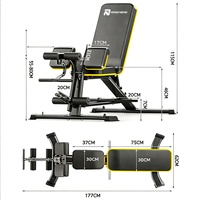 Banc de musculation pliable antidérapant, réglable, écologique, durable, 800 lb, multifonctionnel, pour haltères et barres, structure en acier, pour la maison