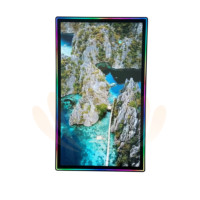 Moniteur mené capacitif vertical d'écran tactile de cadre en aluminium de 55 pouces