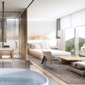 Juego de Muebles de Hotel de Lujo de 5 Estrellas, Diseño Integral, Madera Maciza Moderna para Dormitorio, Sala de Estar y Comedor - Product Image 2