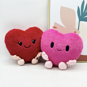Te Amo, Peluche en Forma <span class=keywords><strong>de</strong></span> Corazón, Almohada <span class=keywords><strong>de</strong></span> Peluche, Corazón Rojo Rosa, Muñeco <span class=keywords><strong>de</strong></span> Peluche, Regalo Suave para el Día <span class=keywords><strong>de</strong></span> San Valentín para <span class=keywords><strong>Enamorados</strong></span> - Product Image 3