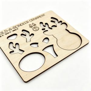 Diy Kids Christmas Craft Paint Your Own Build a Reindeer Ornament - Product Image 2