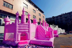 <span class=keywords><strong>Castillo</strong></span> Inflable Comercial con Tobogán y Trampolín para Alquiler en Fiestas - Product Image 3