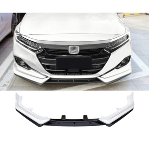 Welta 3D 3-Piece Front Splitter Bumper Anti-Scratch Diffuser ABS+PP Plastic Black Body <b>Kit</b> for Accord 10.5 Gen 2022 - Product Image 1