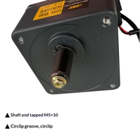 Moteur à courant continu 48V pour véhicules de lavage de sols, brosse latérale 90W 100 tr/min, modèle 08FA5GN18KB, indice de protection IP54, efficacité IE1