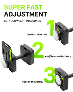 Combinaison détachable rapide Insert en acier réglable Poids Barbell <span class=keywords><strong>Kettlebell</strong></span> Haltères 2kg 5lb <span class=keywords><strong>ou</strong></span> 4kg 9lb Incrément - Product Image 5