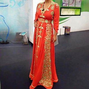 Caftán para boda y fiesta, vestido con elegante embellecedor de cuentas de cristal, trabajo de piedra, novedad de 2021 - Product Image 1