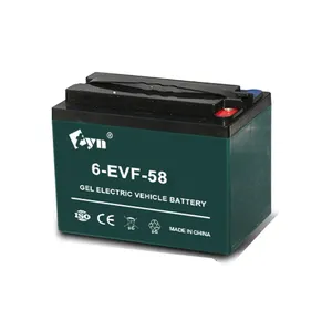 6-EVF-58 lead acid battery parts for ebike 6 dzf 12 battery 12V58Ah lead acid long range battery