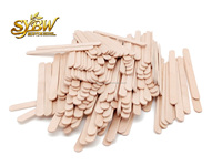 Bâtonnets de crème glacée et de sucettes glacées en bois de bouleau jetables, écologiques, de qualité alimentaire, 114x10x2mm