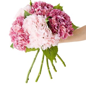 Flores de Hortensia Artificiales Haiyi de 30cm-100cm, Decoración para el Hogar de Seda - Product Image 5
