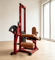 Machine professionnelle d'extension des jambes à pédalier simple, capacité de charge 80 kg, équipement de musculation pour salle de sport