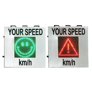 Custom Traffic Road Warning Speed Detection Variable Display Solar Radar Speed Limit Signs