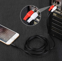 Nouveau câble audio auxiliaire jack 3,5 mm vers 2 RCA et câble répartiteur Y auxiliaire, très demandé