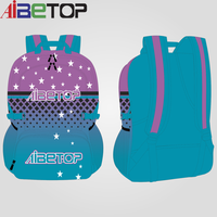 Concevez votre propre LOGO Cheerleading School Bag Sac à dos coloré à paillettes Cheer