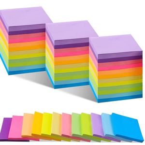 Sticky Self-Adhesive to Do <b>Memo</b> <b>Pads</b> Square Lined Adhesive Notes for School Supplies Daily Planner Desk Gifts - Product Image 1