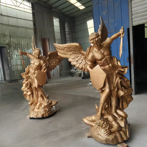 Personalizado Monumental escultura Igreja elenco cobre grande Battle <span class=keywords><strong>Angel</strong></span> estátua - Product Image 5