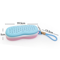 Boîte de rangement respirante avec fermeture éclair, étanche, résistante aux chutes, étui de protection portable pour lunettes, étui en silicone pour lunettes de natation
